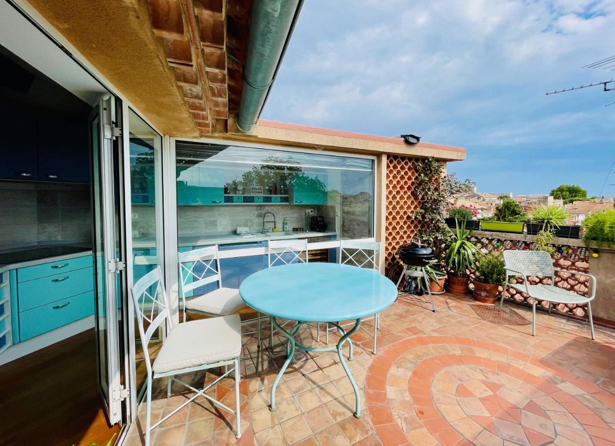L'atypique - T3 Grande Terrasse, Bbq Vue Et Cheminee Apartment